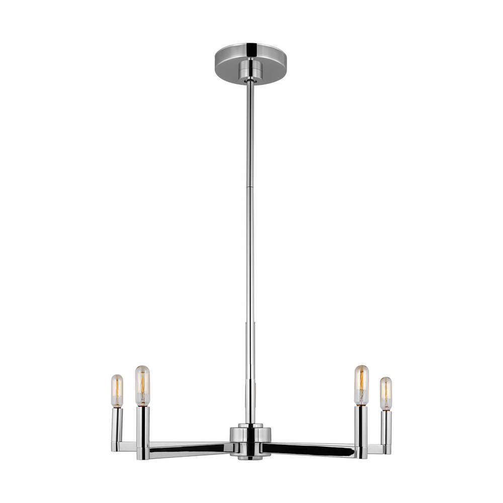 Visual Comfort Studio Canada - Five Light Chandelier - Fullton - Chrome- Union Lighting Luminaires Decor