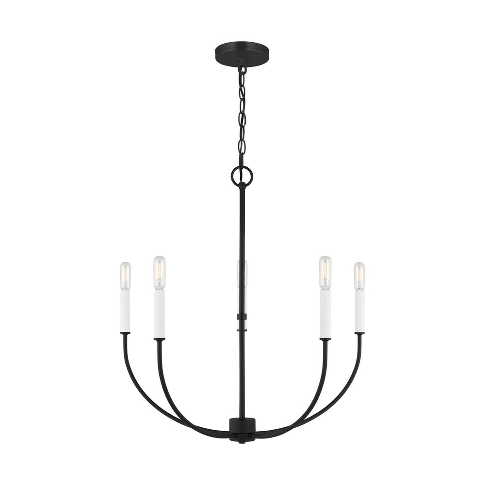 Visual Comfort Studio Canada - Five Light Chandelier - Greenwich - Midnight Black- Union Lighting Luminaires Decor