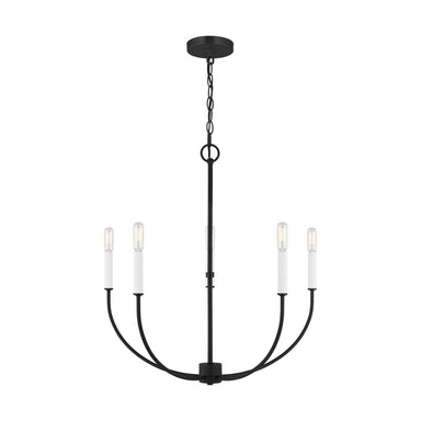 Visual Comfort Studio Canada - Five Light Chandelier - Greenwich - Midnight Black- Union Lighting Luminaires Decor