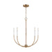 Visual Comfort Studio Canada - Five Light Chandelier - Greenwich - Satin Brass- Union Lighting Luminaires Decor