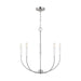 Visual Comfort Studio Canada - Five Light Chandelier - Greenwich - Brushed Nickel- Union Lighting Luminaires Decor