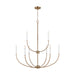 Visual Comfort Studio Canada - Nine Light Chandelier - Greenwich - Satin Brass- Union Lighting Luminaires Decor