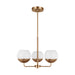 Visual Comfort Studio Canada - LED Chandelier - Alvin - Satin Brass- Union Lighting Luminaires Decor