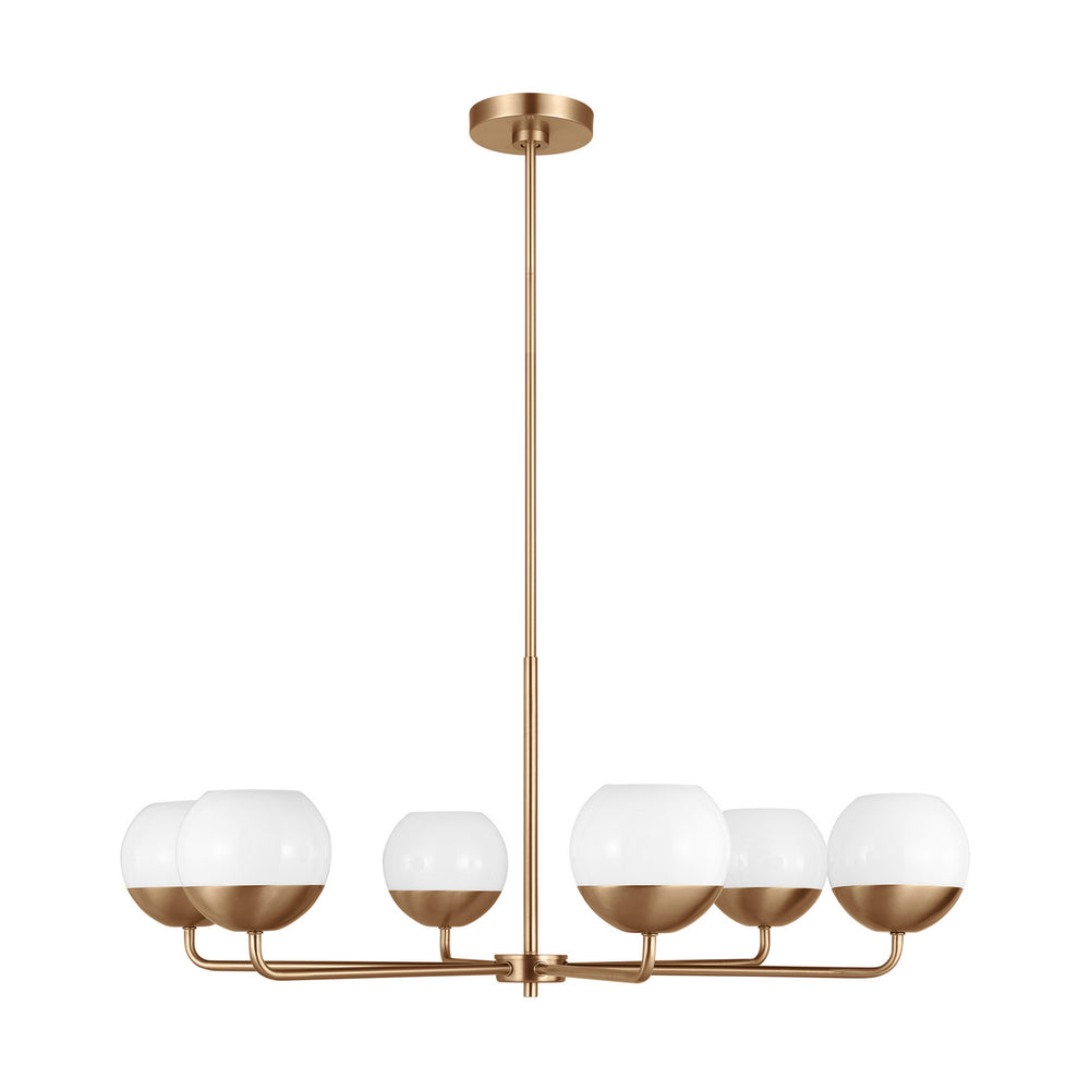 Visual Comfort Studio Canada - LED Chandelier - Alvin - Satin Brass- Union Lighting Luminaires Decor