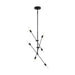 Visual Comfort Studio Canada - Six Light Chandelier - Axis - Midnight Black- Union Lighting Luminaires Decor