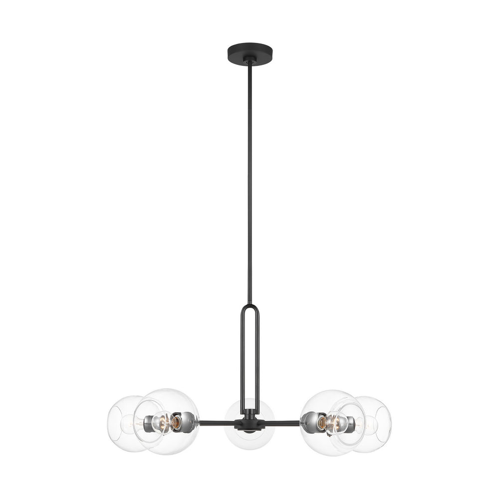 Visual Comfort Studio Canada - Five Light Chandelier - Codyn - Midnight Black- Union Lighting Luminaires Decor