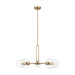 Visual Comfort Studio Canada - Five Light Chandelier - Codyn - Satin Brass- Union Lighting Luminaires Decor