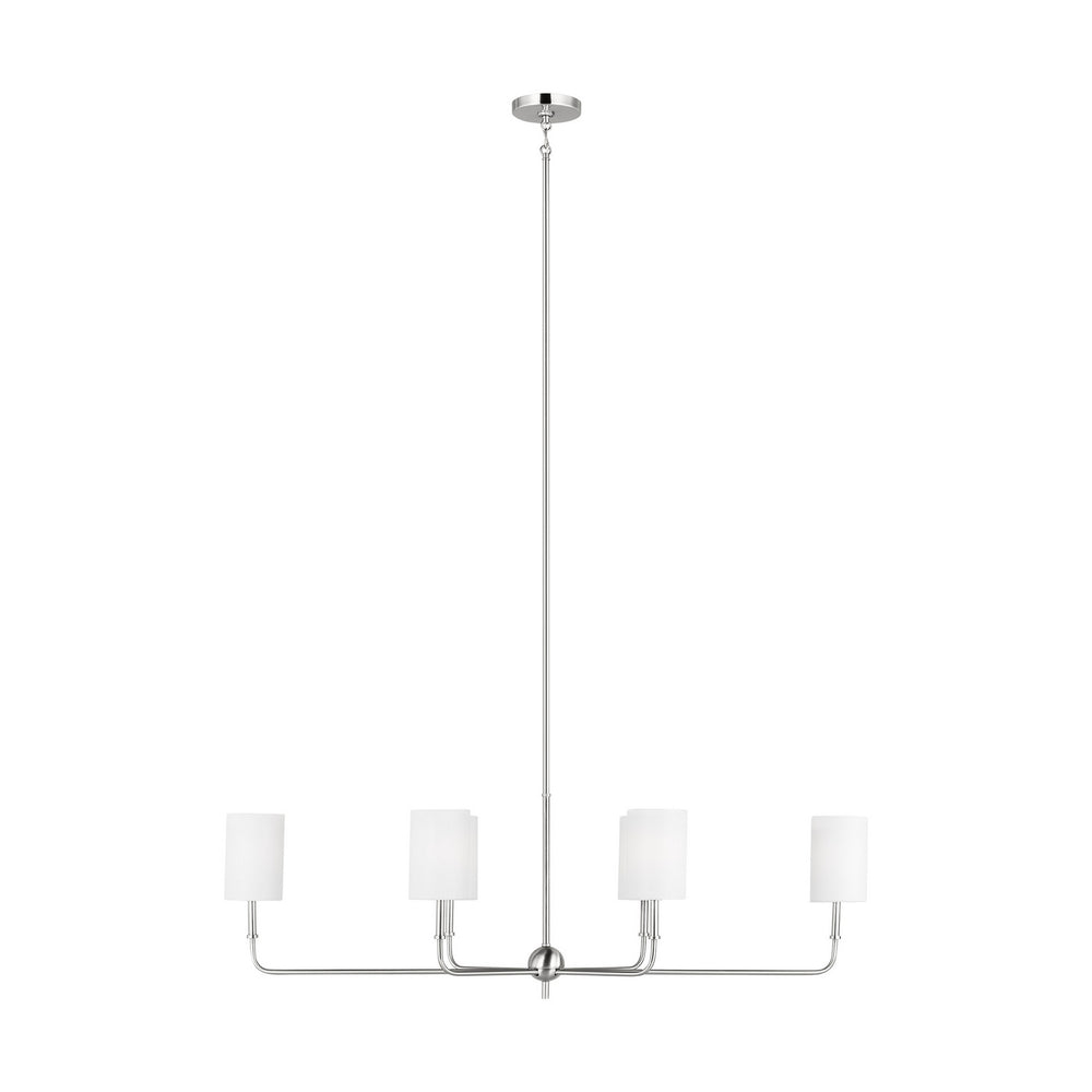 Visual Comfort Studio Canada - Six Light Chandelier - Foxdale - Brushed Nickel- Union Lighting Luminaires Decor
