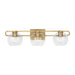 Visual Comfort Studio Canada - Three Light Bath Vanity - Codyn - Satin Brass- Union Lighting Luminaires Decor