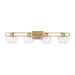 Visual Comfort Studio Canada - Four Light Bath Vanity - Codyn - Satin Brass- Union Lighting Luminaires Decor