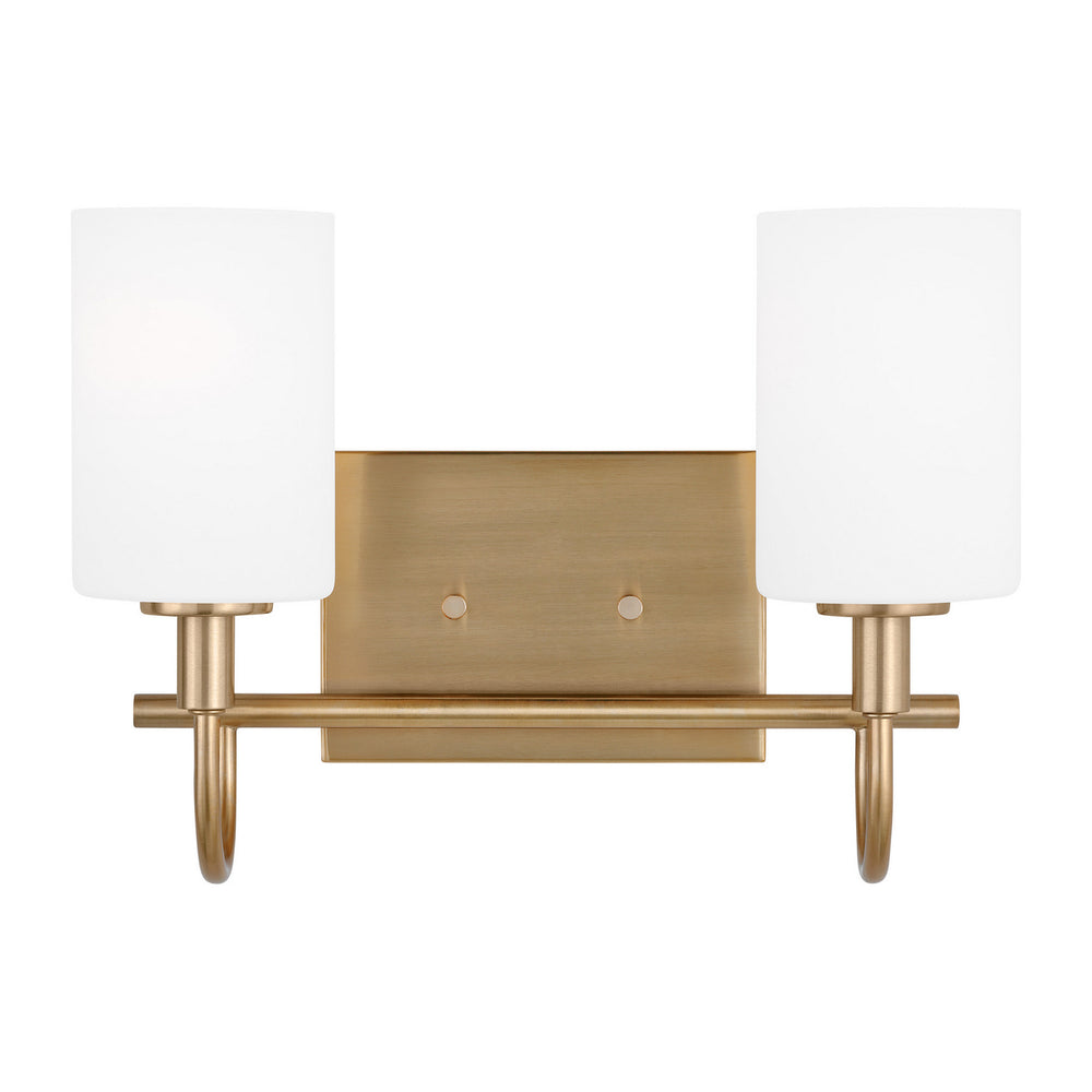 Visual Comfort Studio Canada - Two Light Bath Vanity - Oak Moore - Satin Brass- Union Lighting Luminaires Decor