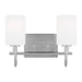 Visual Comfort Studio Canada - Two Light Bath Vanity - Oak Moore - Brushed Nickel- Union Lighting Luminaires Decor