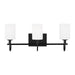 Visual Comfort Studio Canada - Three Light Bath Vanity - Oak Moore - Midnight Black- Union Lighting Luminaires Decor