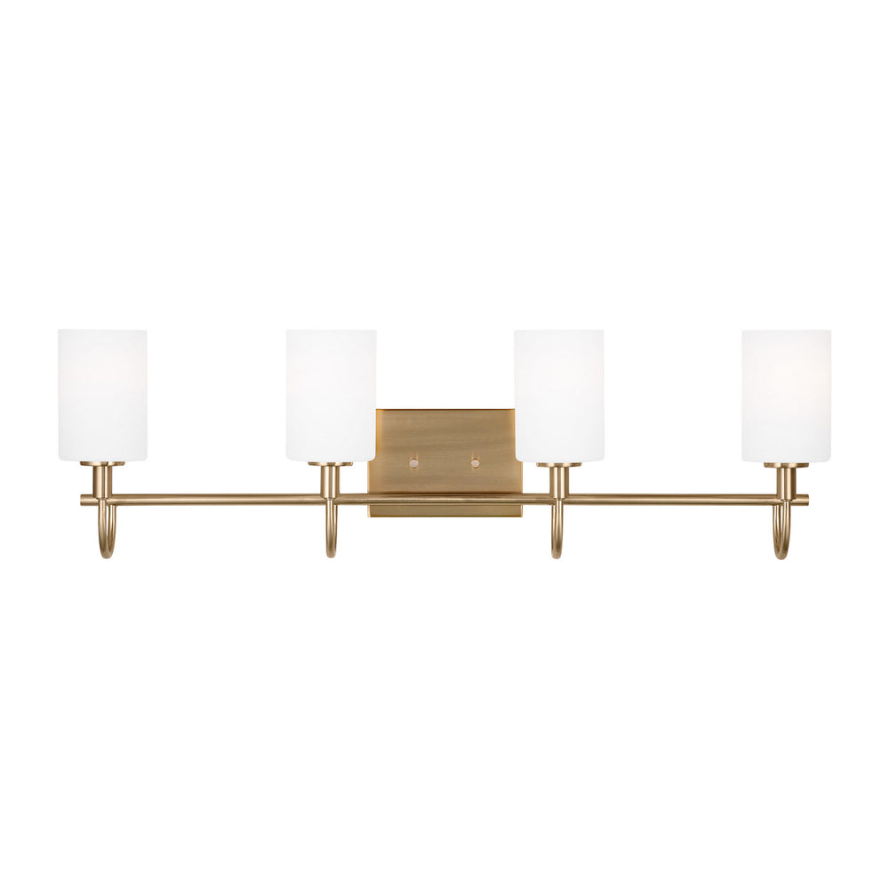 Visual Comfort Studio Canada - LED Bath Wall Sconce - Oak Moore - Satin Brass- Union Lighting Luminaires Decor