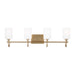 Visual Comfort Studio Canada - LED Bath Wall Sconce - Oak Moore - Satin Brass- Union Lighting Luminaires Decor
