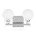 Visual Comfort Studio Canada - Two Light Bath Vanity - Clybourn - Chrome- Union Lighting Luminaires Decor