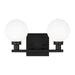 Visual Comfort Studio Canada - Two Light Bath Vanity - Clybourn - Midnight Black- Union Lighting Luminaires Decor