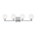 Visual Comfort Studio Canada - Four Light Bath Vanity - Clybourn - Chrome- Union Lighting Luminaires Decor