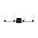 Visual Comfort Studio Canada - Four Light Bath Vanity - Clybourn - Midnight Black- Union Lighting Luminaires Decor