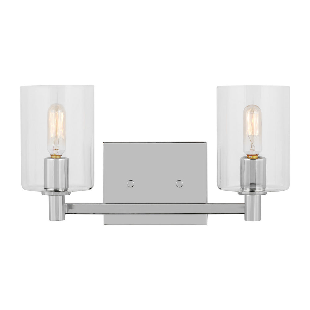 Visual Comfort Studio Canada - Two Light Bath Vanity - Fullton - Chrome- Union Lighting Luminaires Decor