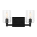 Visual Comfort Studio Canada - Two Light Bath Vanity - Fullton - Midnight Black- Union Lighting Luminaires Decor