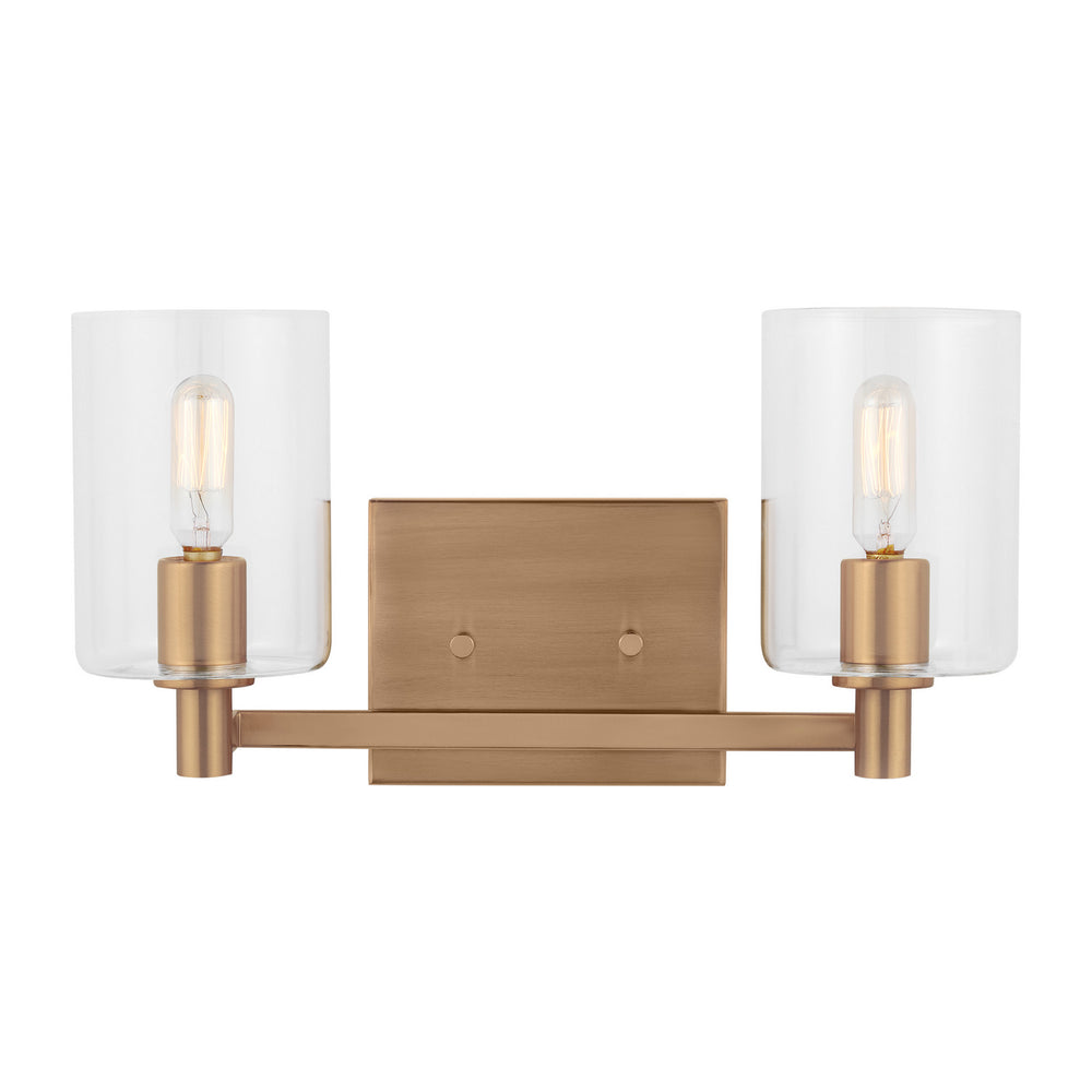 Visual Comfort Studio Canada - Two Light Bath Vanity - Fullton - Satin Brass- Union Lighting Luminaires Decor