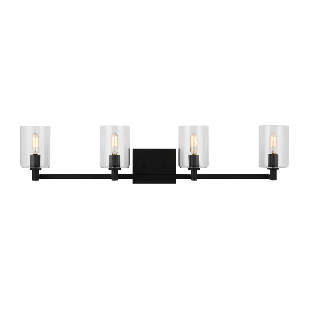 Visual Comfort Studio Canada - Four Light Bath Vanity - Fullton - Midnight Black- Union Lighting Luminaires Decor