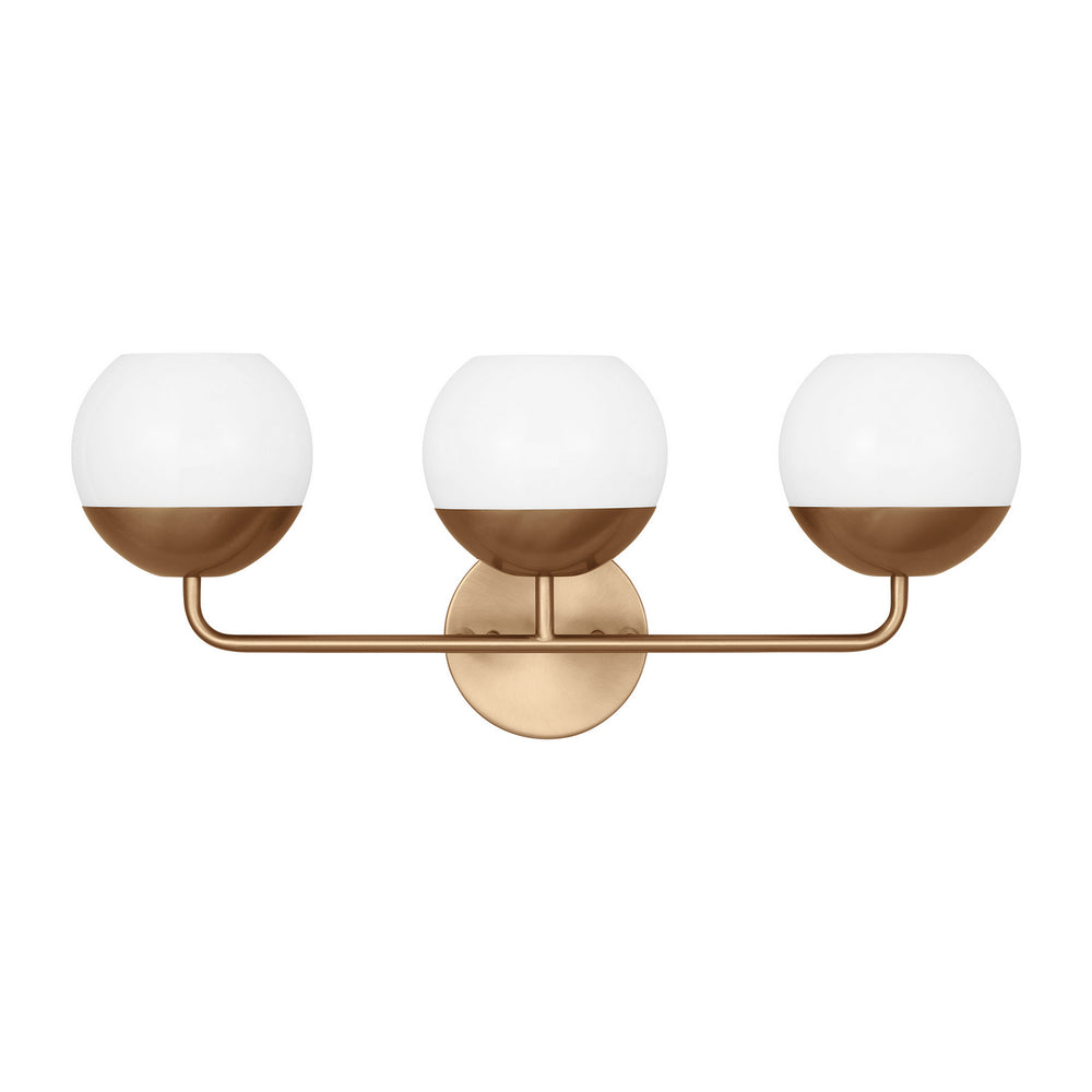 Visual Comfort Studio Canada - Three Light Bath Vanity - Alvin - Satin Brass- Union Lighting Luminaires Decor