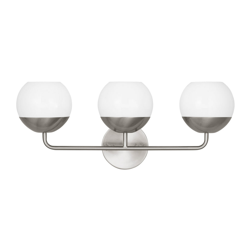 Visual Comfort Studio Canada - Three Light Bath Vanity - Alvin - Brushed Nickel- Union Lighting Luminaires Decor
