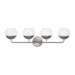 Visual Comfort Studio Canada - Four Light Bath Vanity - Alvin - Brushed Nickel- Union Lighting Luminaires Decor