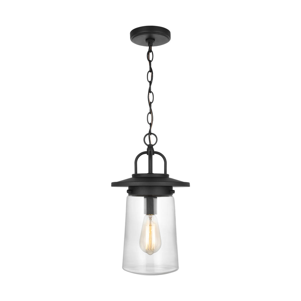 Generation Lighting Canada - One Light Outdoor Pendant - Tybee - Black- Union Lighting Luminaires Decor