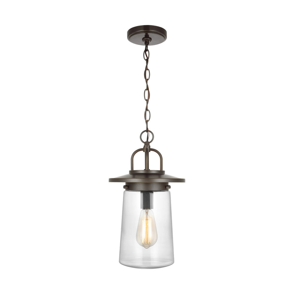 Generation Lighting Canada - One Light Outdoor Pendant - Tybee - Antique Bronze- Union Lighting Luminaires Decor