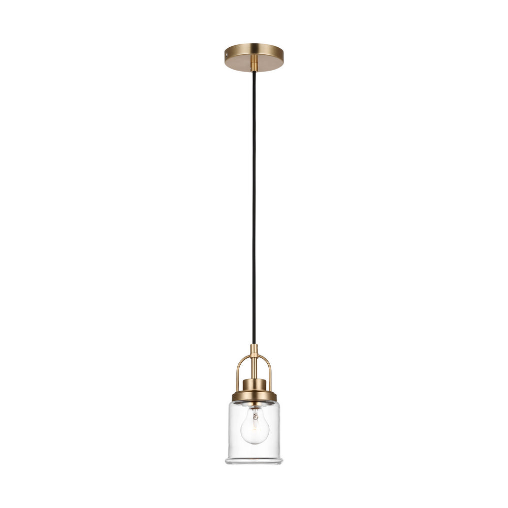 Visual Comfort Studio Canada - One Light Pendant - Anders - Satin Brass- Union Lighting Luminaires Decor