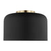 Visual Comfort Studio Canada - One Light Flush Mount - Malone - Midnight Black- Union Lighting Luminaires Decor