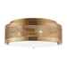 Visual Comfort Studio Canada - Three Light Flush Mount - Vander - Satin Brass- Union Lighting Luminaires Decor