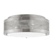 Visual Comfort Studio Canada - Three Light Flush Mount - Vander - Brushed Nickel- Union Lighting Luminaires Decor