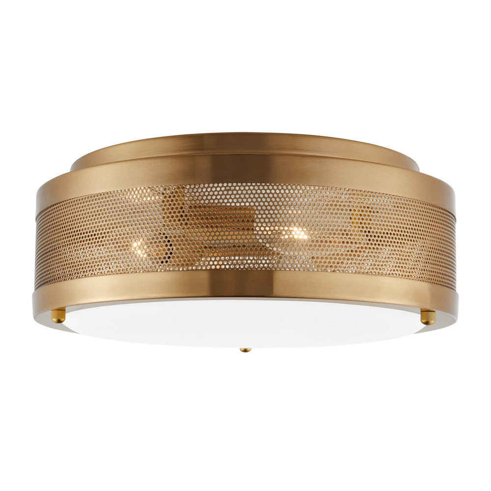 Visual Comfort Studio Canada - LED Flush Mount - Vander - Satin Brass- Union Lighting Luminaires Decor