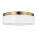 Generation Lighting Canada - LED Flush Mount - Rhett - Satin Brass- Union Lighting Luminaires Decor