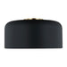 Visual Comfort Studio Canada - One Light Flush Mount - Malone - Midnight Black- Union Lighting Luminaires Decor