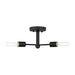 Visual Comfort Studio Canada - Three Light Semi-Flush Mount - Axis - Midnight Black- Union Lighting Luminaires Decor