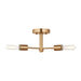 Visual Comfort Studio Canada - Three Light Semi-Flush Mount - Axis - Satin Brass- Union Lighting Luminaires Decor