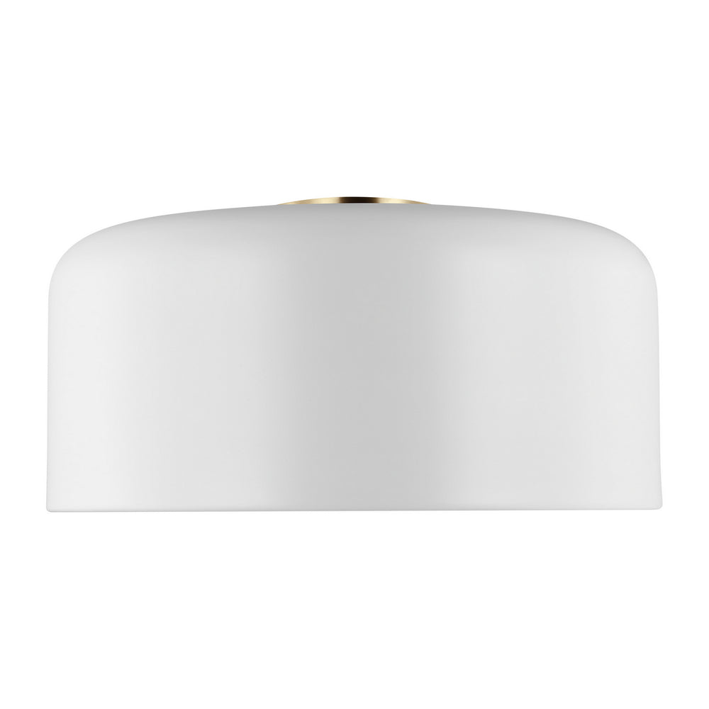 Visual Comfort Studio Canada - One Light Flush Mount - Malone - Matte White- Union Lighting Luminaires Decor