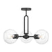 Visual Comfort Studio Canada - Three Light Semi-Flush Mount - Codyn - Midnight Black- Union Lighting Luminaires Decor