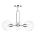 Visual Comfort Studio Canada - Three Light Semi-Flush Mount - Codyn - Brushed Nickel- Union Lighting Luminaires Decor