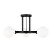 Visual Comfort Studio Canada - Three Light Semi-Flush Mount - Clybourn - Midnight Black- Union Lighting Luminaires Decor