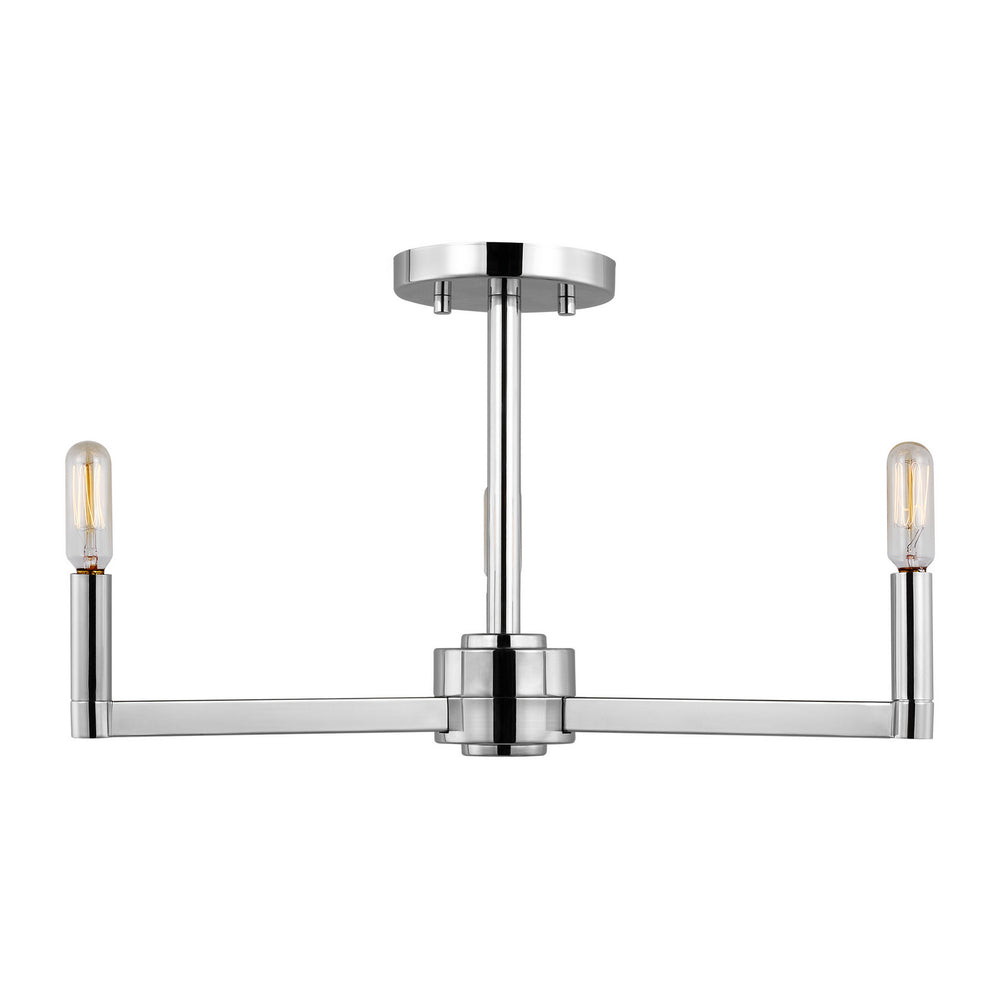 Visual Comfort Studio Canada - LED Semi-Flush Mount - Fullton - Chrome- Union Lighting Luminaires Decor