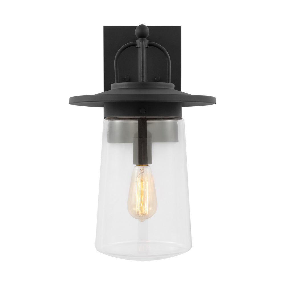 Generation Lighting Canada - One Light Outdoor Wall Lantern - Tybee - Black- Union Lighting Luminaires Decor