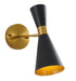 Bethel International Canada - One Light Wall Sconce - Gold & Black- Union Lighting Luminaires Decor
