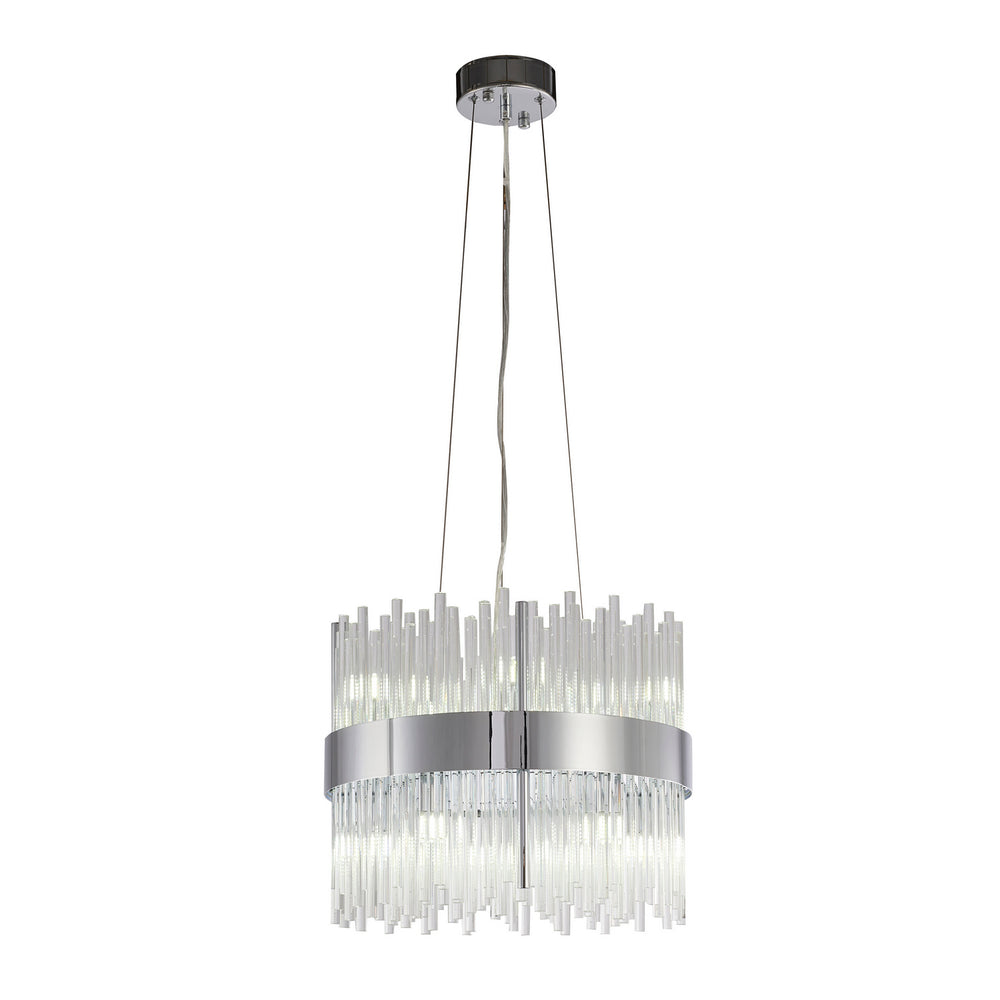 Bethel International Canada - Ten Light Chandelier - Chrome- Union Lighting Luminaires Decor