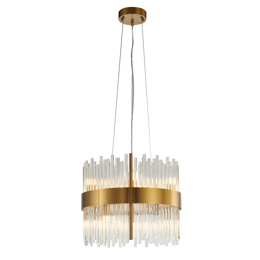 Bethel International Canada - Ten Light Chandelier - Gold- Union Lighting Luminaires Decor